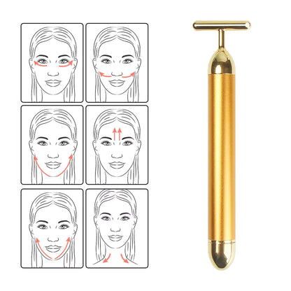 24K Gold Vibrating Gesichtslifter