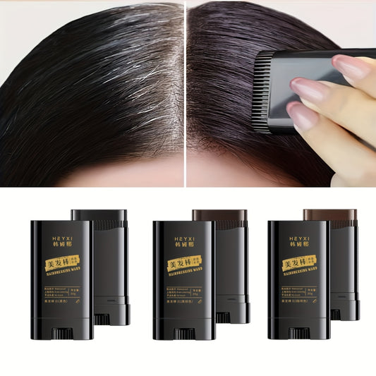 3-Color Hair Dye Stick for Instant Gray Coverage